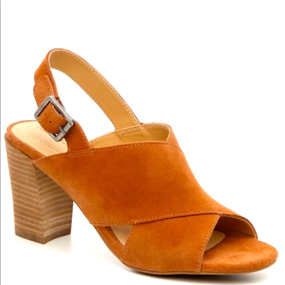 Adam Tucker Maya open toe leather heal back strap